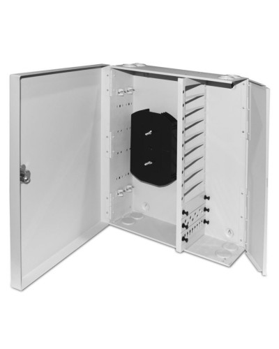 FO-WBX-12xSLT-W140H42-96UN-GY. Кросс оптический настенный. Hyperline в Электростали