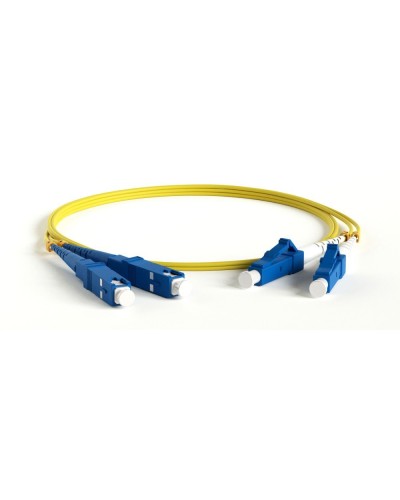 FC-D2-9-LC/UR-SC/UR-H-1M-LSZH-YL. Патч-корд волоконно-оптический LC/UPC-SC/UPC. Hyperline в Электростали