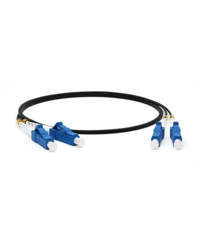 FC-D2-9-LC/UR-LC/UR-H-3M-LSZH-BK. Патч-корд волоконно-оптический одномодовый. Hyperline в Электростали