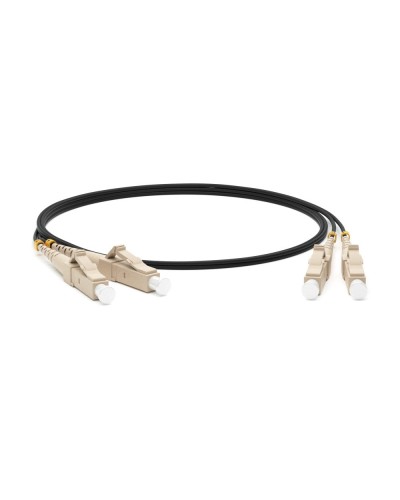 FC-D2-50-LC/PR-LC/PR-H-1M-LSZH-BK. Патч-корд волоконно-оптический многомодовый. Hyperline в Электростали