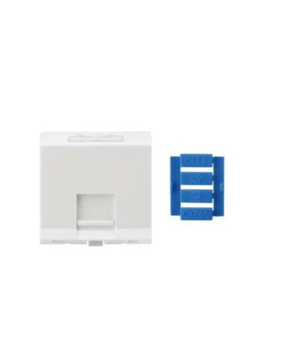 SIP3A-1K-M45-45. Вставка угловая 45x45 для 1 модуля Кeystone Jack, со шторками. Hyperline в Электростали