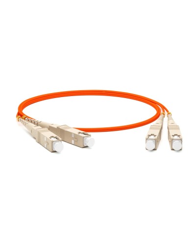 FC-D2-62-SC/PR-SC/PR-H-2M-LSZH-OR. Патч-корд волоконно-оптический многомодовый. Hyperline в Электростали