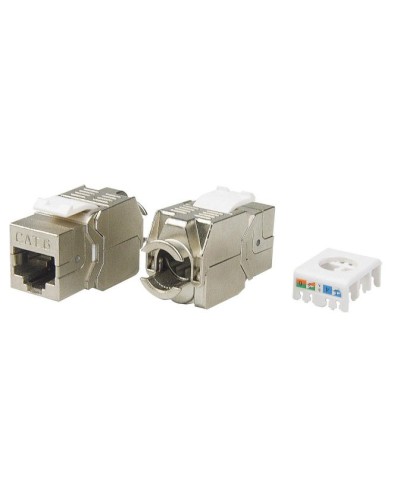 KJ8-8P8C-C6-180-TLS-SH-F-WH. Вставка Keystone Jack RJ-45. Hyperline в Электростали