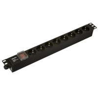 SHE19-8SH-S-CB. Блок розеток 19. Hyperline