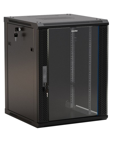 TWB-0966-GP-RAL9004. Шкаф телекоммуникационный 19 настенный 9U. Hyperline в Электростали
