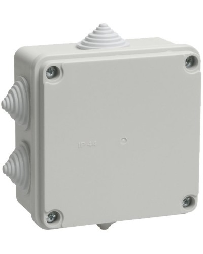Коробка распаячная КМ41234 100х100х50 открытой проводки IP55 6 гермовводов серая (UKO11-100-100-050-K41-55). Коробка распаячная безгалогенная (HF). IEK в Электростали