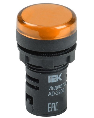 Лампа AD22DS (LED)матрица D22мм желтый 230В (BLS10-ADDS-230-K05). Светосигнальный индикатор. IEK в Электростали