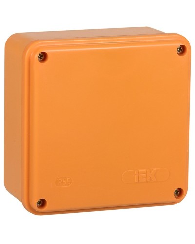 Коробка распаячная огнестойкая ПС 100х100х50 6P 6мм² IP44 гладкие стенки (UKF20-100-100-050-6-6-09). Коробка распаячная огнестойкая безгалогенная (HF). IEK в Электростали