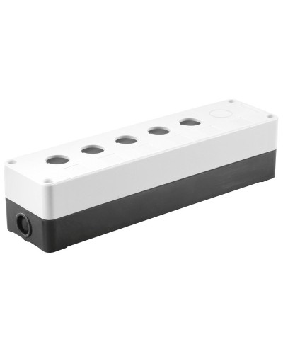 Корпус КП105(6) для кнопок 5(6) мест белый (BKP10-6-K01). Корпус для кнопочных постов. IEK в Электростали