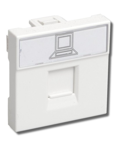 РКИ-20-00-П RJ-45 UTP белая (CKK-40D-RI2-K01). Розетка информационная 2 модуля ПРАЙМЕР. IEK в Электростали