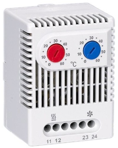 Термостат двухканальный от 0 до +60°C NO+NC (YCE-DTNO-NC-60). Термостат двухканальный. IEK в Электростали