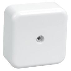 Коробка распаячная КМ41206-01 50х50х20 открытой проводки (4 клеммы 3 мм²) белая (UKO10-050-050-020-K01). Коробка распаячная безгалогенная (HF). IEK