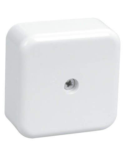 Коробка распаячная КМ41206-01 50х50х20 открытой проводки (4 клеммы 3 мм²) белая (UKO10-050-050-020-K01). Коробка распаячная безгалогенная (HF). IEK в Электростали