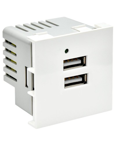 Розетка USB A+A 4,2А PRIMER РКЮ-23-40-П белый IEK PR-KK40D-RU-0-2-AA-K01). Розетка USB. IEK в Электростали