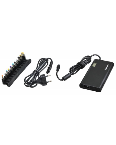Блок питания Ippon SD90U автоматический 90W 15V-19.5V 11-connectors 4.5A 1xUSB 2.1A, LCD индикатор (705053). Блок питания. Ippon в Электростали