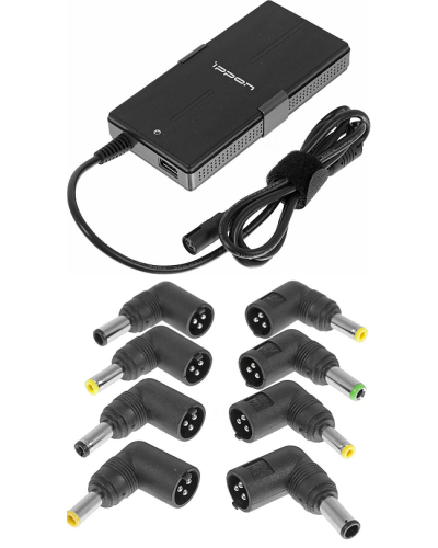 Блок питания Ippon S65U автоматический 65W 15V-19.5V 11-connectors 3.5A 1xUSB 2.1A, LED индикатор (651781). Блок питания. Ippon в Электростали
