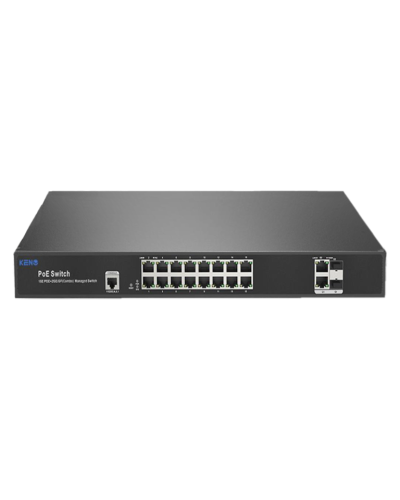KN-SW1602SFP/M2. Коммутатор с питанием по PoE. KENO в Электростали