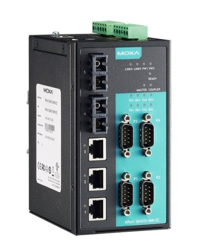 NPort S8455I-SS-SC. 4-портовый преобразователь. MOXA в Электростали