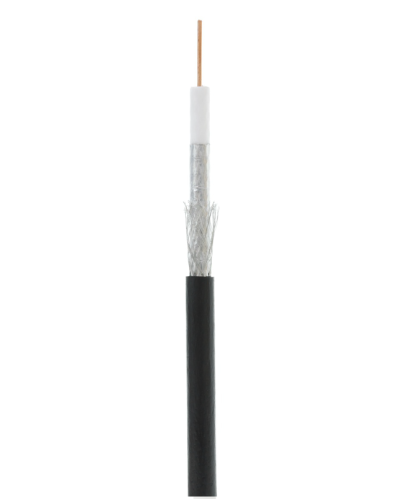 RG-6 CCS, Out, PE (UEC-C2-32123B-BK-3). Кабель коаксиальный омедненный. NETLAN в Электростали