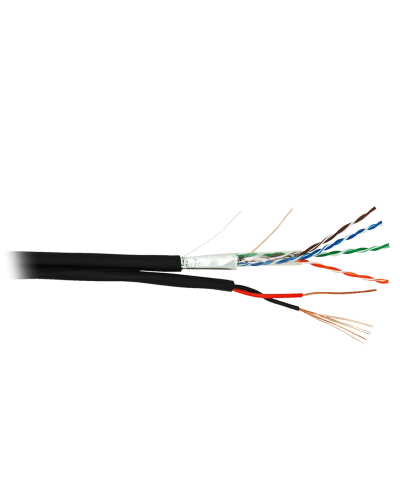 F/UTP 4pair, Cat5e, Out, PVC+PWR (EC-UF004-5E-PC150-PE-BK). Кабель «витая пара» (LAN) для структурированных систем связи. NETLAN в Электростали