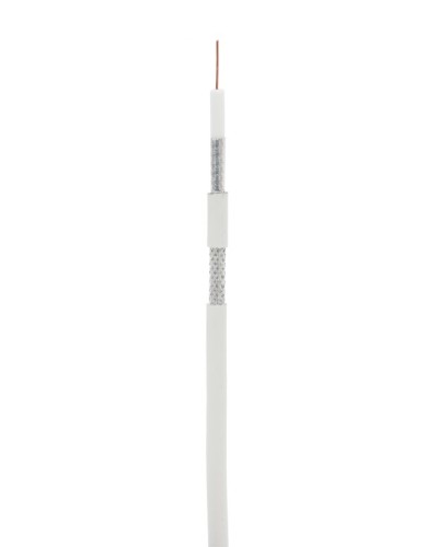 RG-6 CCS, In, PVC (EC-C2-32123A-WT-1). Кабель коаксиальный омедненный. NETLAN в Электростали