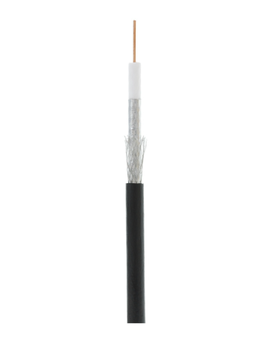 RG-6 CCS, Out, PE (EC-C2-32123B-BK-3). Кабель коаксиальный омедненный. NETLAN в Электростали