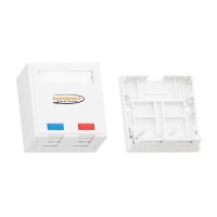 NMC-MB2P-ST-WT. Корпус настенной розетки. NIKOMAX