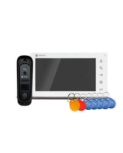 Leader 2.0 IK-7.0 (w+b). Комплект видеодомофона. Optimus в Электростали