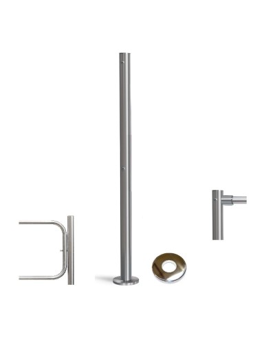 PERCo-BH02 2-15 с крышкой. Стойка с отверстием под стопорный механизм поворотной секции и с 2-мя отверстиями для крепления патрубков на стороне, противоположной створке. PERCo в Электростали