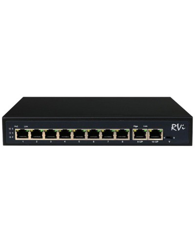 RVi-1NS08F-2T (1G). Коммутатор с питанием по PoE. RVi в Электростали