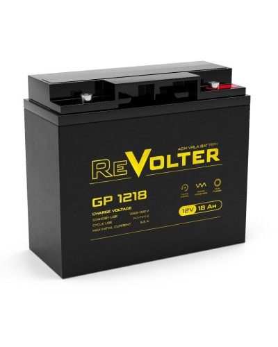 Revolter GP 1218. Аккумулятор автомобильный герметичный свинцово-кислотный. Revolter в Электростали