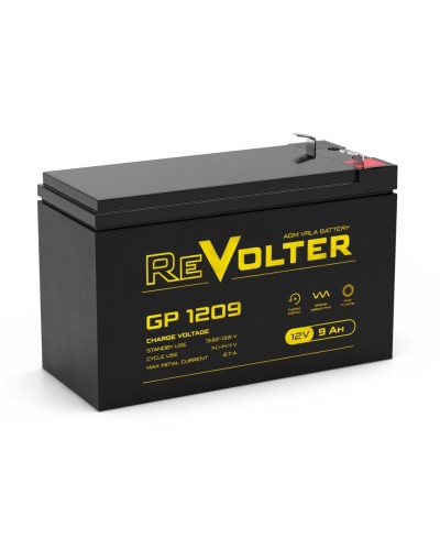 Revolter GP 1209. Аккумулятор автомобильный герметичный свинцово-кислотный. Revolter в Электростали