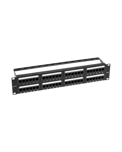 Панель коммутационная с кабельными органайзерами 19", 2U, 48 портов, UTP, RJ-45, CAT 5e REXANT PRO (02-0032): Патч-панель 19" в Электростали