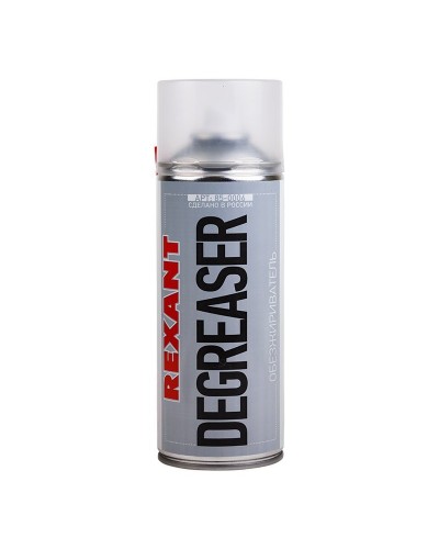 Очиститель обезжириватель DEGREASER, REXANT, 400 мл, аэрозоль (85-0006): Баллон с очистителем в Электростали