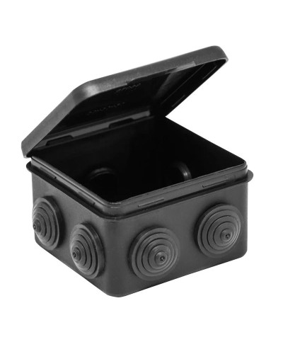 Коробка TYCO ОП 80х80х50мм откидная крышка УХЛ1 IP54 черный (67040МЧ). Коробка распределительная. RuVinil в Электростали