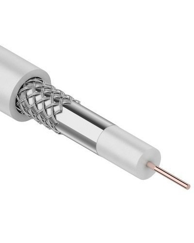 RG-6, CCS 1,00(15%) Al 32х0,12 In PVC. Кабель коаксиальный омедненный. SUPRLAN в Электростали