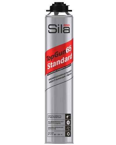 Пена монтажная Sila Pro TopGun 65 STANDARD, 850 мл. Пена монтажная профессиональная. Sila в Электростали