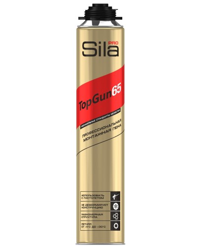 Пена монтажная Sila Pro TopGun 65, 875 мл. Пена монтажная. Sila в Электростали
