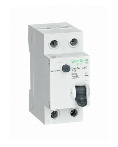 City9 Set 1P+N С 16А 4.5kA 30мА A 230В (C9D55616). Автоматический выключатель дифференциального тока. Systeme Electric в Электростали