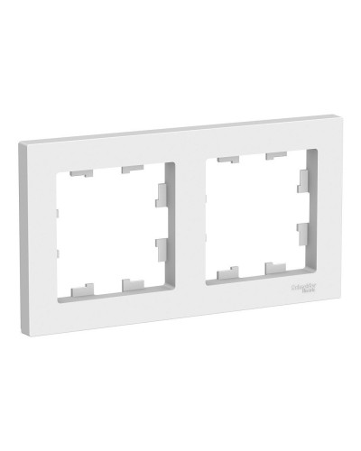 AtlasDesign рамка 2-местная универсальная, белый (ATN000102). Рамка. Systeme Electric в Электростали