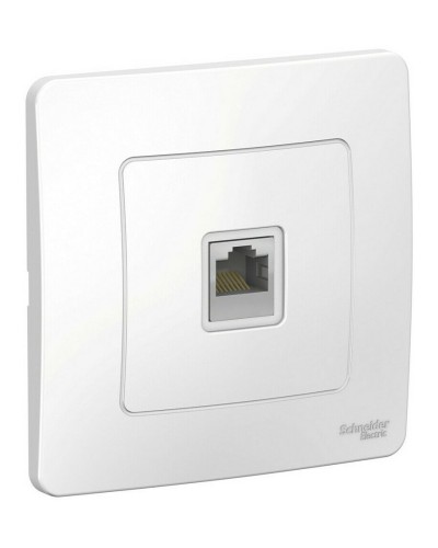 BLANCA розетка RJ45 1-местная, кат. 5Е, скрытой установки, белый (BLNIS045001). Розетка компьютерная. Systeme Electric в Электростали