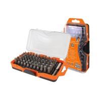 Набор бит №4, 66 бит: SL, PH, PZ, HEX, TORX, SQ,  удлинитель, сталь CR-V «Алмаз» TDM (SQ1019-0104): Набор бит