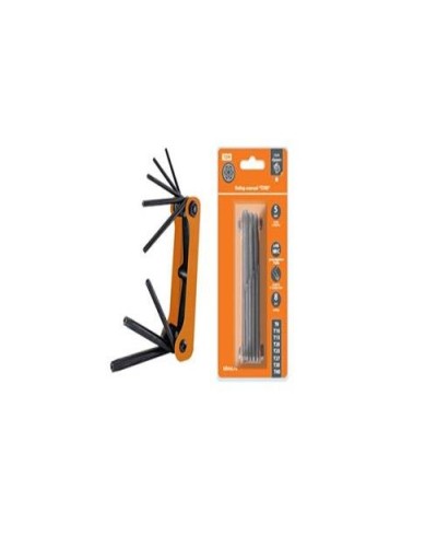 Набор ключей TORX раскладной 8шт.: T9-T40, углеродистая сталь Гранит TDM (SQ1020-0211). Набор ключей. TDM ЕLECTRIC в Электростали