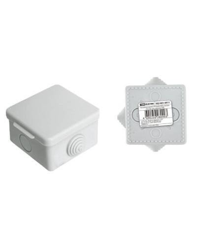 Коробка ОП 65х65х50мм, крышка, IP54, 4вх (SQ1401-0511). Распаячная коробка. TDM ЕLECTRIC в Электростали