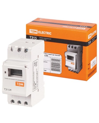 ТЭ15М-1мин/7дн-32on/off-30А-DIN TDM (SQ1503-0037). Таймер электронный. TDM ЕLECTRIC в Электростали