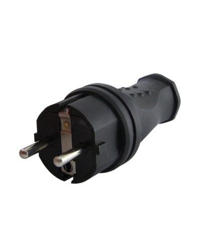 Вилка прямая 2Р+РЕ 16А 250В IP44 (SQ0612-0031). Вилка прямая каучук. TDM ЕLECTRIC в Электростали
