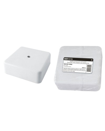 Коробка КР 75х75х28 ОП белая, IP40, с клеммной колодкой (SQ1401-0906). Распаячная коробка. TDM ЕLECTRIC в Электростали