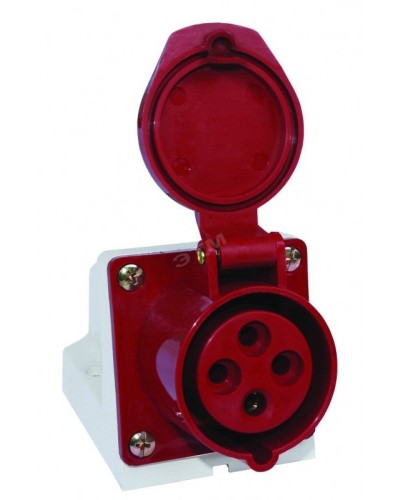 Розетка 124 стационарная 3Р+РЕ 32А 380В IP44 (SQ0602-0005). Розетка. TDM ЕLECTRIC в Электростали