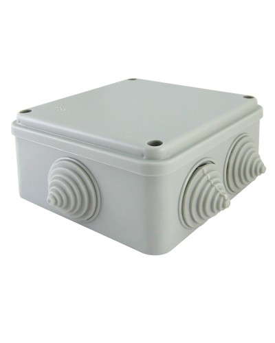 Коробка ОП 100х100х50мм, крышка на винтах, IP55, 6 вх. (SQ1401-1234). Распаячная коробка. TDM ЕLECTRIC в Электростали
