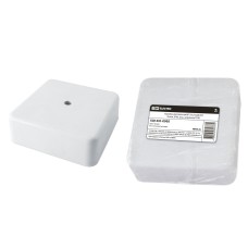 Коробка КР 75х75х28 ОП белая, IP40 (SQ1401-0905). Распаячная коробка. TDM ЕLECTRIC